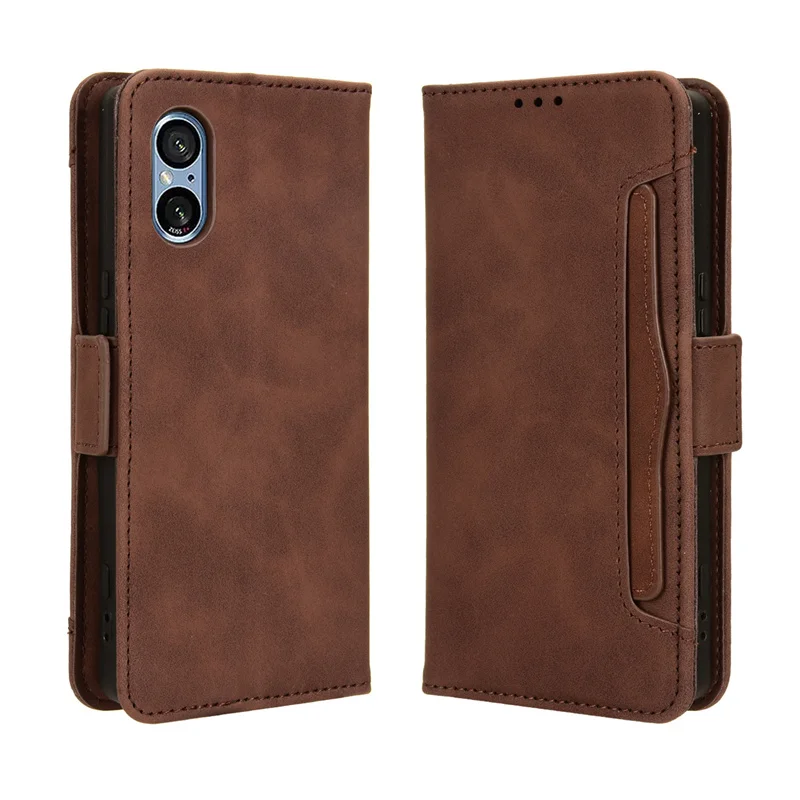 

For Sony Xperia 5 V XQ-DE54 Case Premium Leather Wallet Leather Flip Multi-card slot Cover For Sony Xperia 5 IV 5iii Phone Case