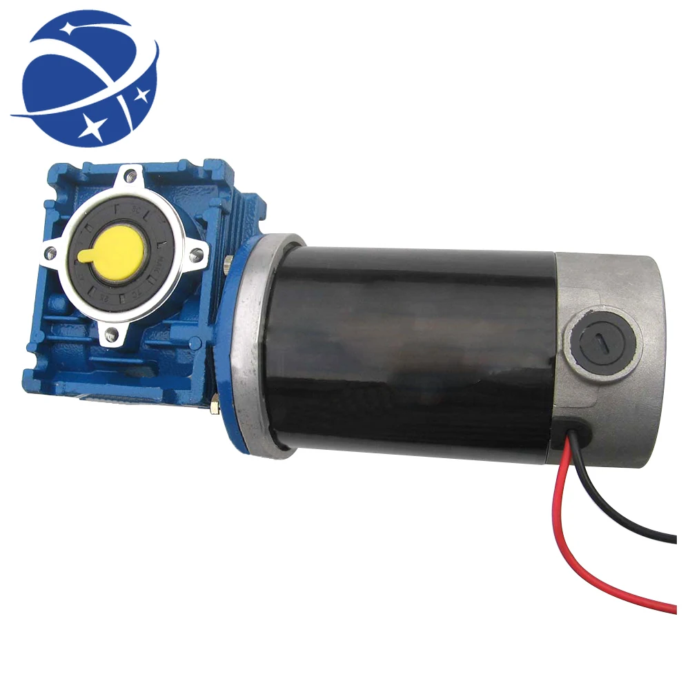 

yyhc 12v 24V 100W Worm gear Brush Motor DC Gear Motor Convenient Replaceable Carbon Brush