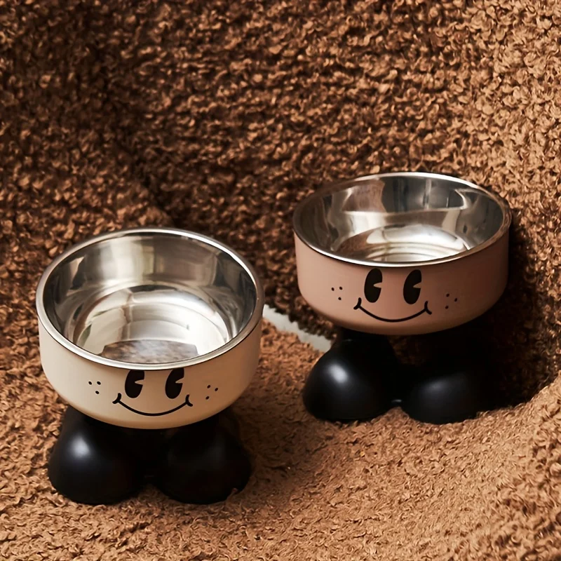 Elevated Pet Feeding Station Stainless Steel Raised Bowl Stand_voghion.com