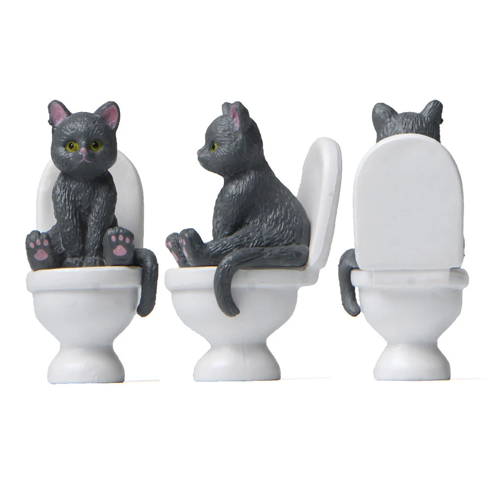 Kawaii Cat Figurines - Miniature Fairy Garden Ornaments