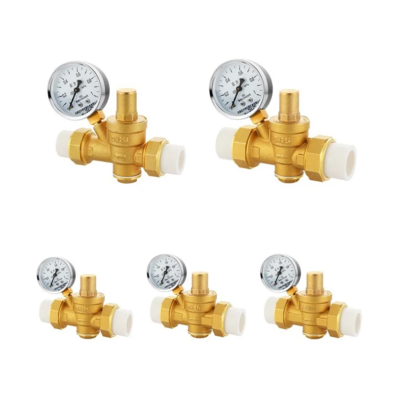 PPR ทองเหลืองวาล์วลดความดัน Tap Water Pipeline Gauge วาล์วลดเครื่องทําน้ําอุ่นในครัวเรือน Hot Melt Pipeline 1