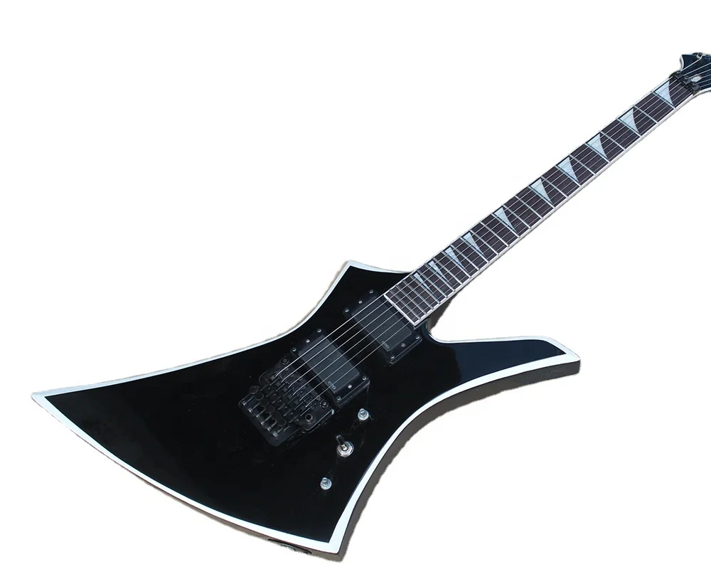 

Flyoung Black Unusual SHape Musical Instrument 6 Strings Electric Guitar