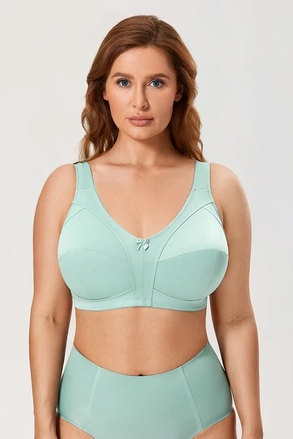 Delimira Women's Non Padded Plus Size Wireless Support Full