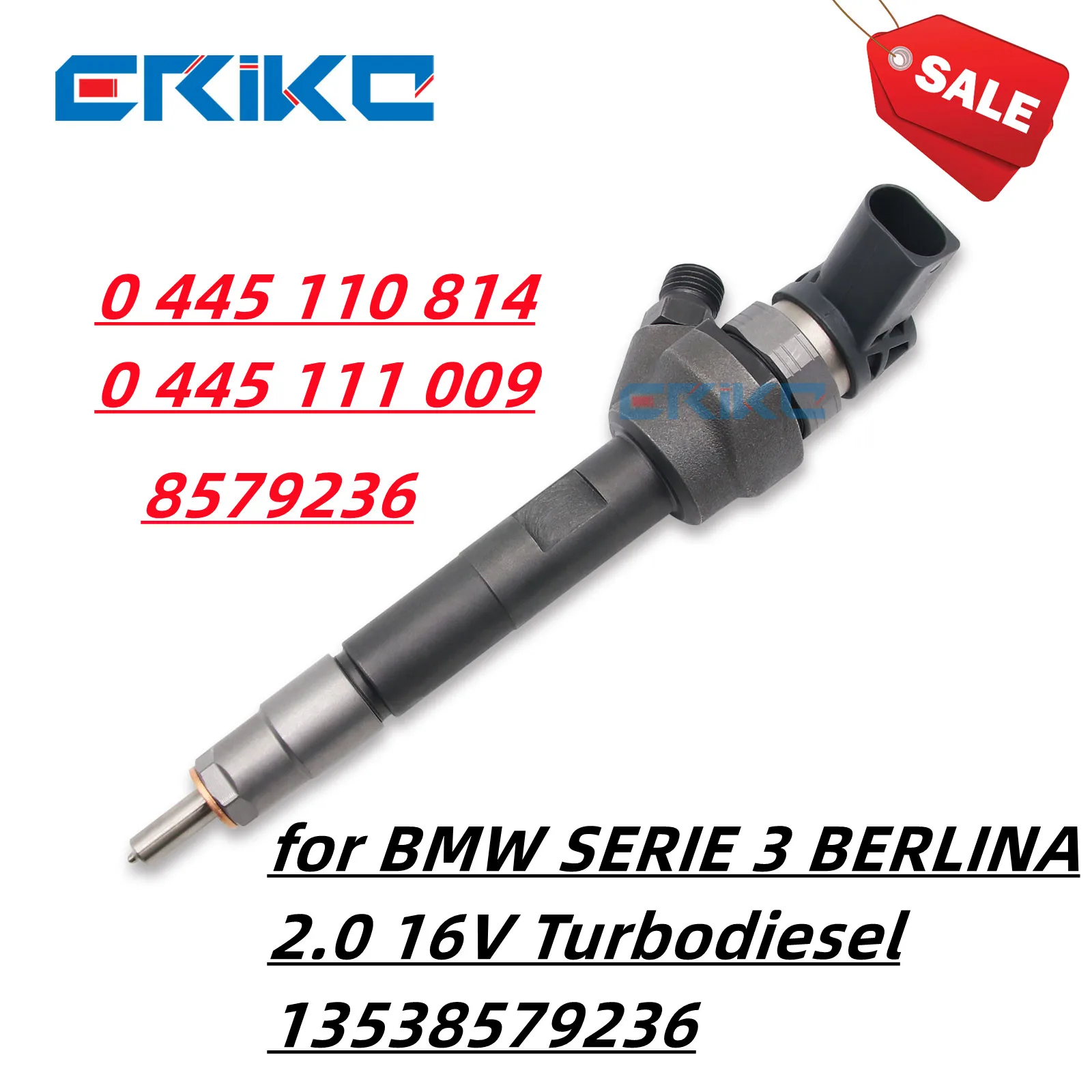

ERIKC 0 445 110 814 0 445 111 009 инжектор BMW Серия 3 BERLINA 2,0 16V Turbodiesel 13538579236 0445110814 8579236 1212CD
