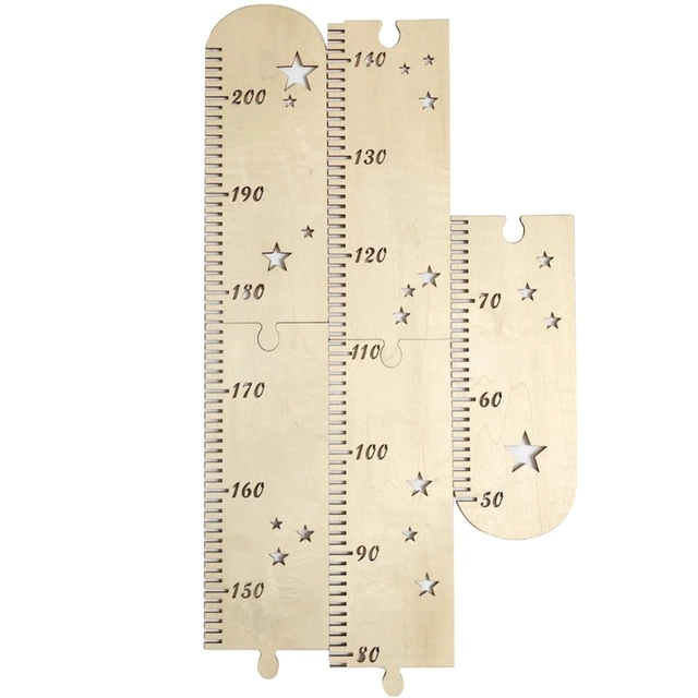 1Set Gyerekek Magassági Növekedési Diagram Vonalzó Falmérő Iroda Kollégiumi Parti - Image 4