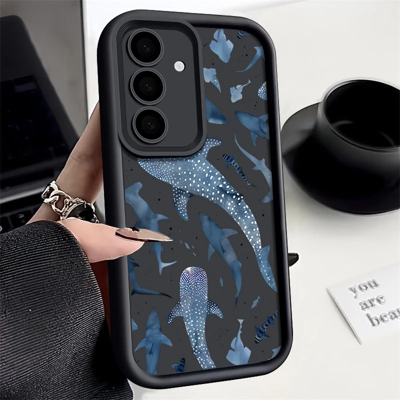Shark Dolphin Print TPU Phone Case - Stylish and Durable Cover