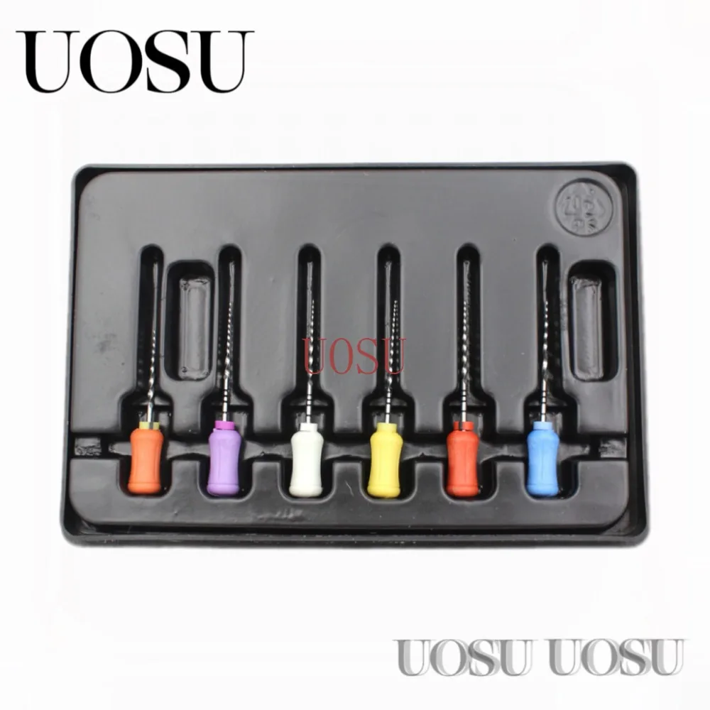 

6 pcs/box Dental NiTi Root Canal File Endodontics Hand Use Rotary Files Dentist Tools Dentistry Instrument SX-F3 21mm&25mm