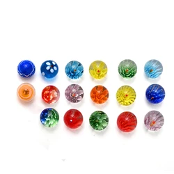 Marbre en verre coloré pour enfants, jeu de course en marbre, Solitaire, jouet, accessoires pour Vase de remplissage et réservoir de poisson, décoration de maison, 17 pièces, 25MM 