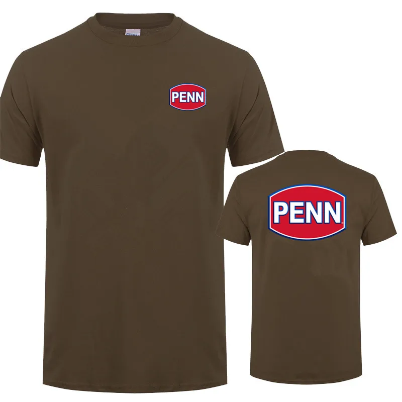Penn Reels T 셔츠 코튼 남성 여름 물고기 애호가 T-셔츠 Funny Tee Man Penn Fishing Reel Tshirt