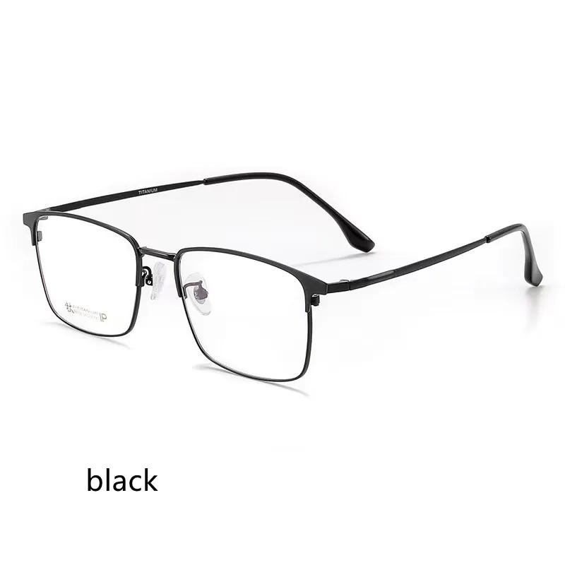 

54mm Alloy Glasses Frame Men 2023 Fashion Business Metal Square Eyeglasses Male Myopia Optical Spectacle frame 96026