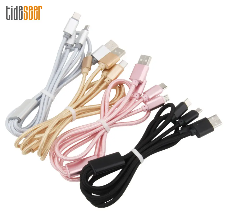 

3 в 1, USB-кабель для быстрой зарядки, 1000 м, 1,2 шт.