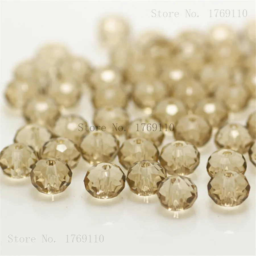 Isywaka Deep Blue Faceted Crystal Glass Rondelle Beads - 50pcs