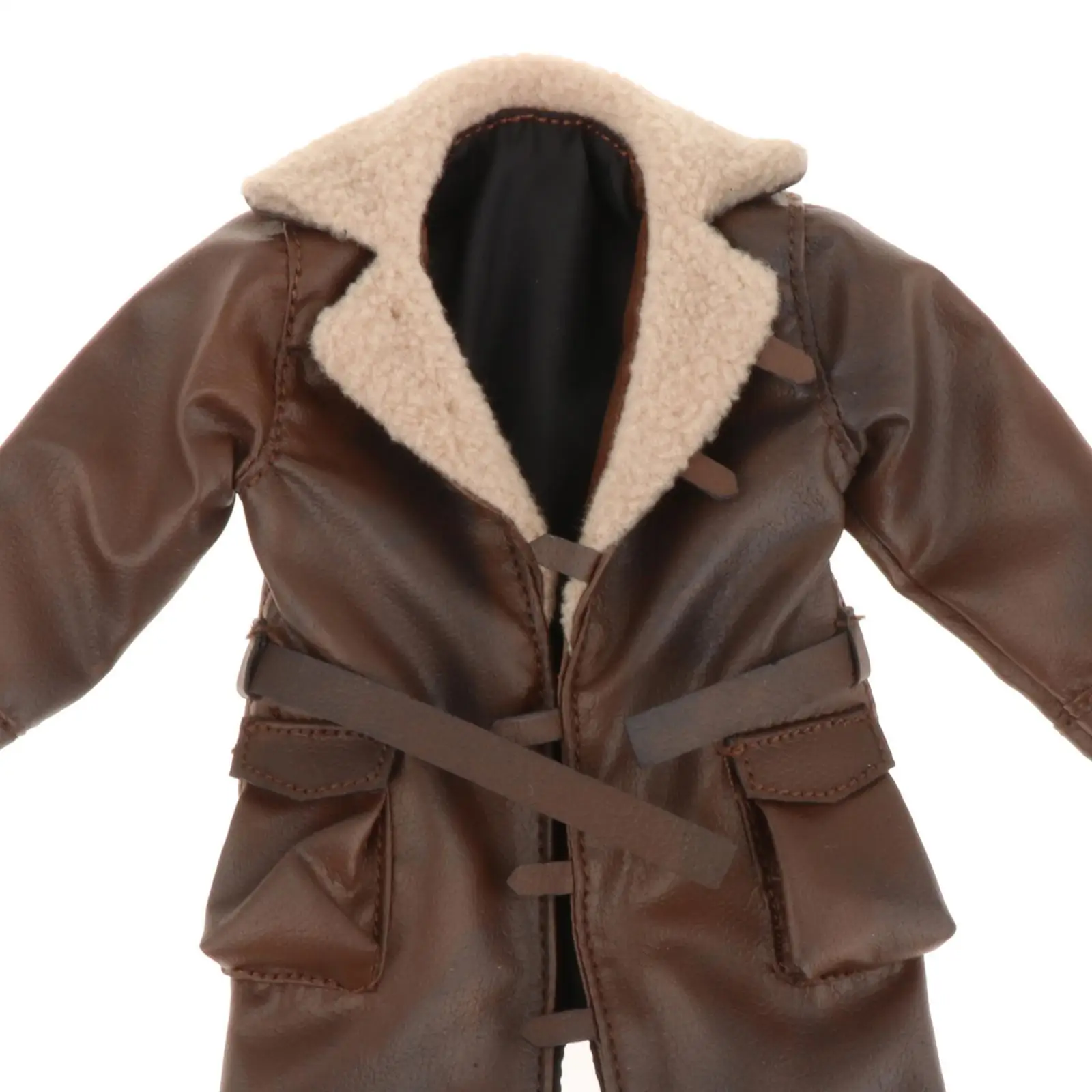 1:12 Scale Miniature Coat Jacket for 6'' Male Dolls Soldier Figure Costume