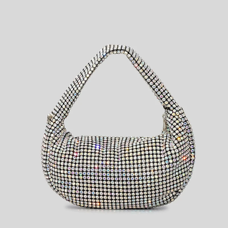 thumbnail image 1 of JIOMAY Tendencias de moda Monedero con diamantes de imitación Bolsos de diseñador de lujo Bolso de mano de noche brillante Monederos elegantes y versátiles para mujeres, 1 of 5