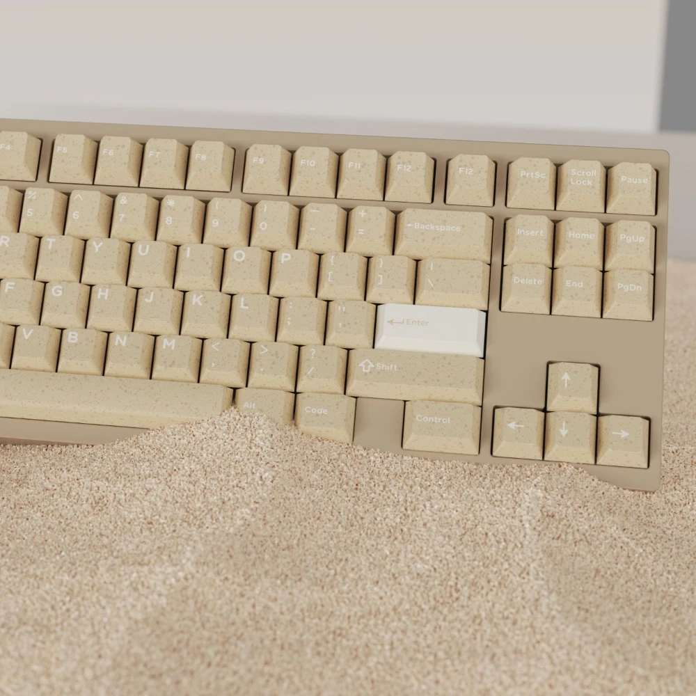Gmk Cyl Dune Tema Keycap Conjunto Completo Abs Personalizado Sandy Grain Tampão de Teclado Perfil Cereja Acessório Teclado Mecânico - Imagem 2