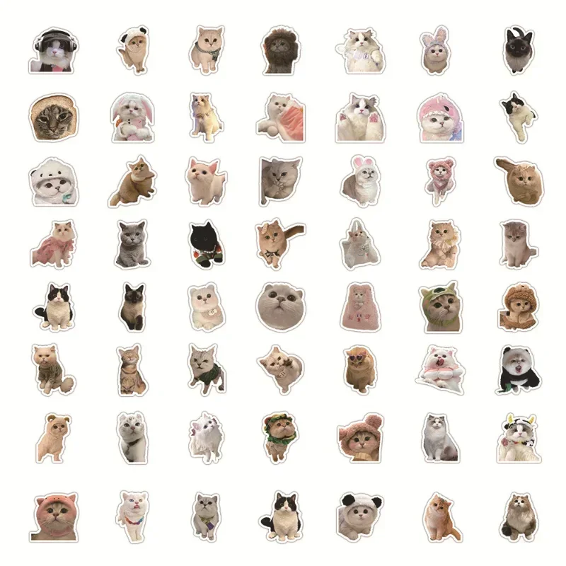 Sticker Chat Mignon Blonde – B-SIDE Label – Autocollant Vinyle Japon Kawaii
