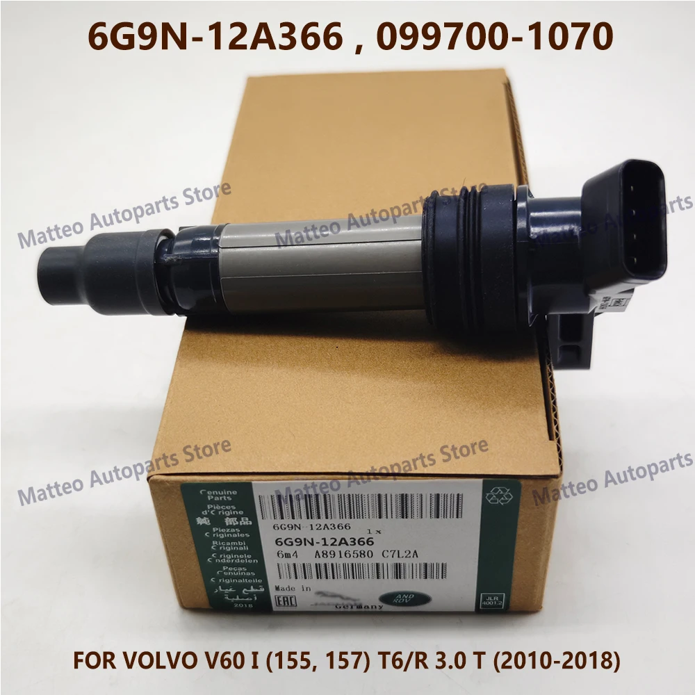 

IN STOCK 30684245 6G9N-12A366 Ignition Coil For V-olvo S60 S80 V70 XC60 XC70 XC90 3.0 3.2 L-and Rover LR2 099700-1070 DE230439