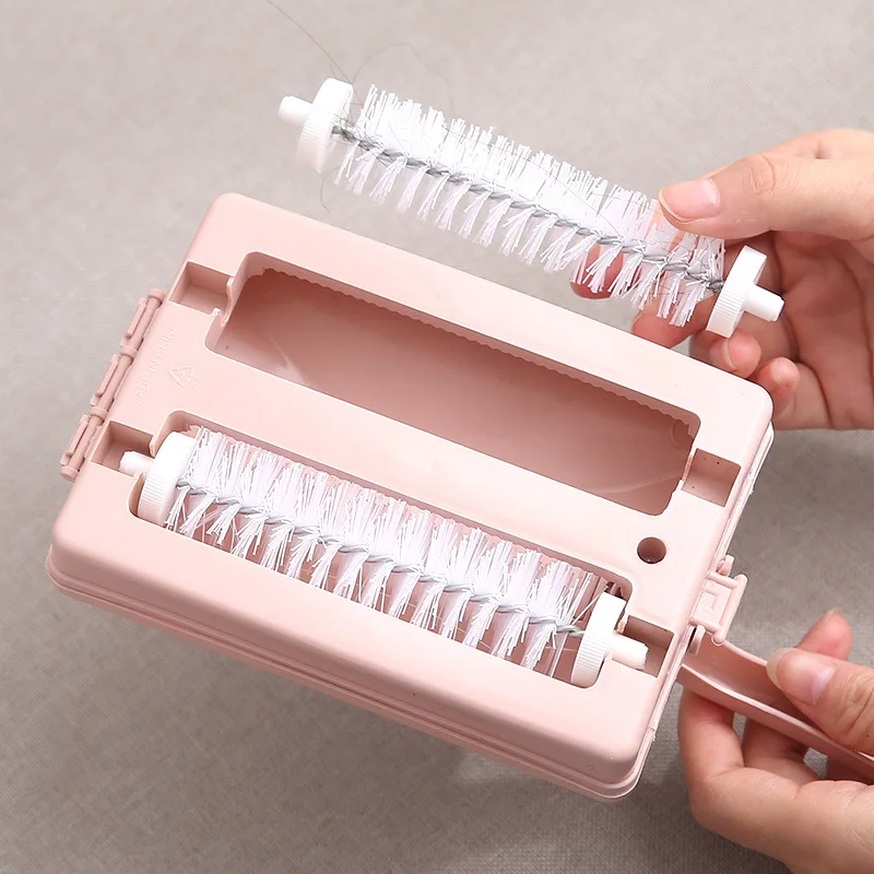 Carpet Crumbs Table Brush Manual Crumb Cleaner Handheld Double Roller Sweepers Home Bedroom Office Carpet Debris Brush Sofa carpet floor sweeper
