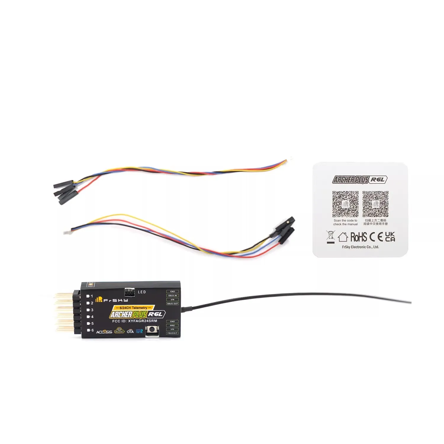 Récepteur FrSky Archer Plus R6L/SR6L 2.4GHz ACCESS ACCST D16 Télémétrie OTA