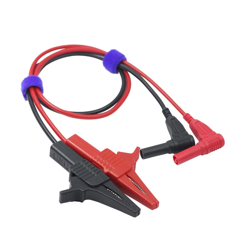 1PC/2PC/5PC 4mm safety banana plug 4mm safety alligator clip cable length 100cm
