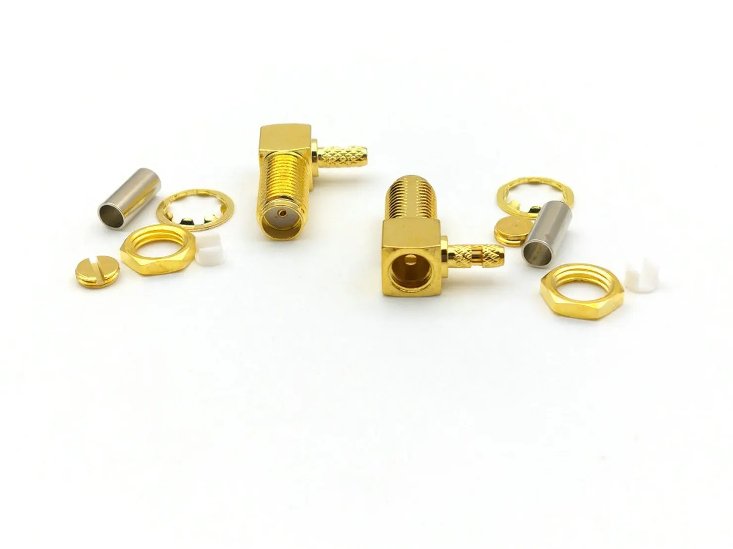 10 Pz Connettore N Femmina Jack Paratia Dado A Crimpare - Foto 8