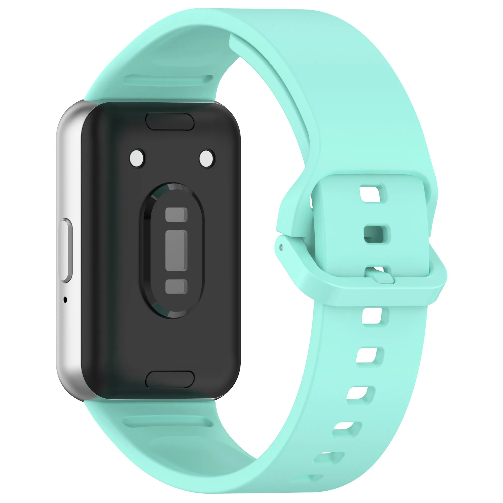 Durable Silicone Sport Watchband - Single Color Adjustable Wristband Accessory