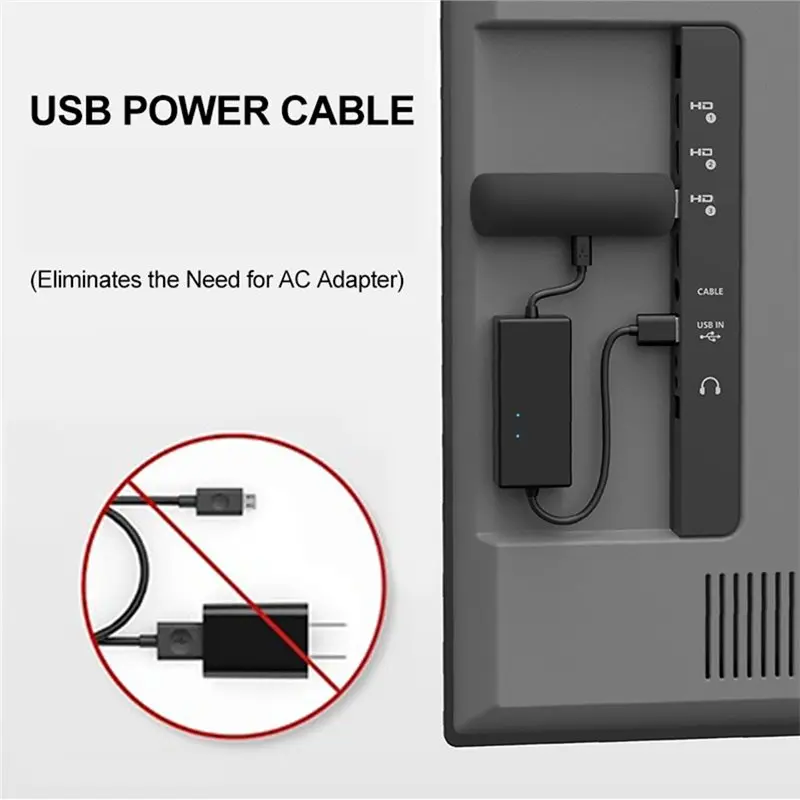 B03B-Fire TV 어댑터 AMZ Fire TV 스틱용 전원 케이블 어댑터(AC 어댑터 필요 없음)