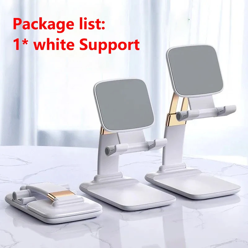 2022 Metal Desktop Tablet Holder Table Cell Foldable Extend Support Desk Mobile Phone Holder Stand For iPhone iPad Adjustable cell phone stand for desk Holders & Stands