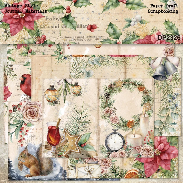 Vintage Christmas Scrapbook Kit