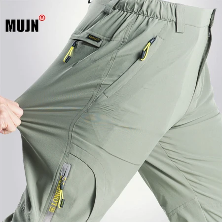 

Men Breathable Quick Dry Hiking Pants Running Summer Spring Thin Elasticity Trousers Outdoor Sports Climbing Male Track Pants