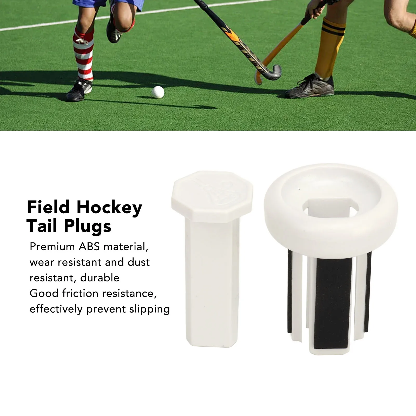 Hockey Tail Plugs Hockey Accessory Dust Resistant Easy To Install ABS Replaceable End Plug Wearproof for Playing