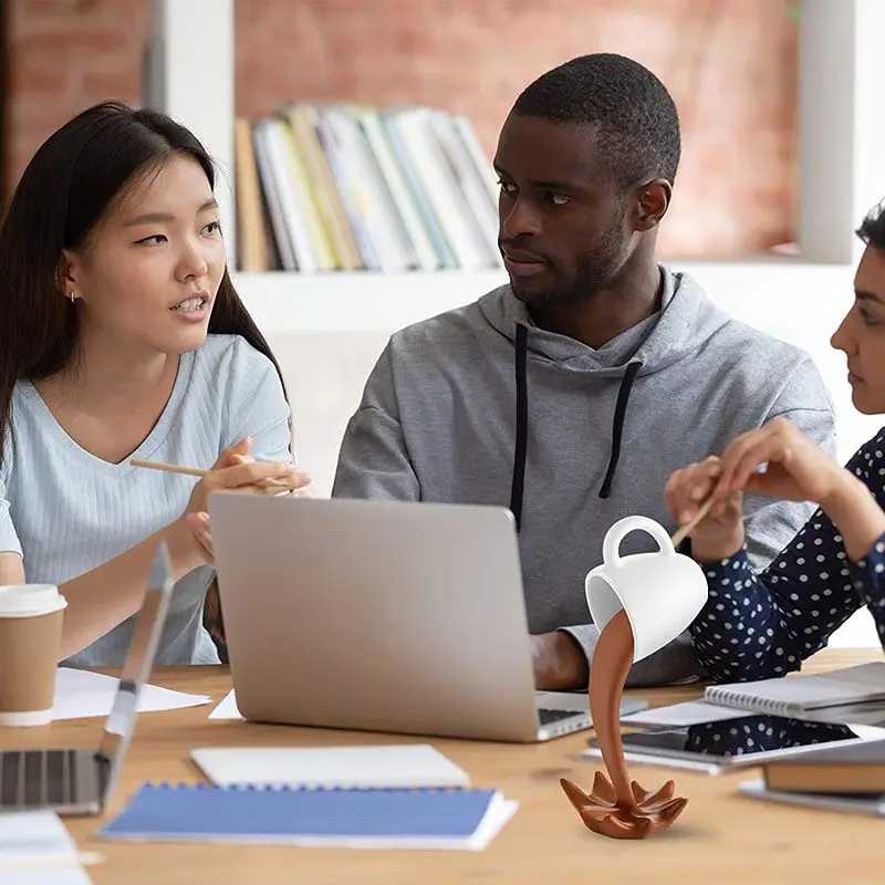 

Кофе, струящаяся вода, Креативные украшения для кружек, украшения для дома и комнаты, великолепное искусство и пародия