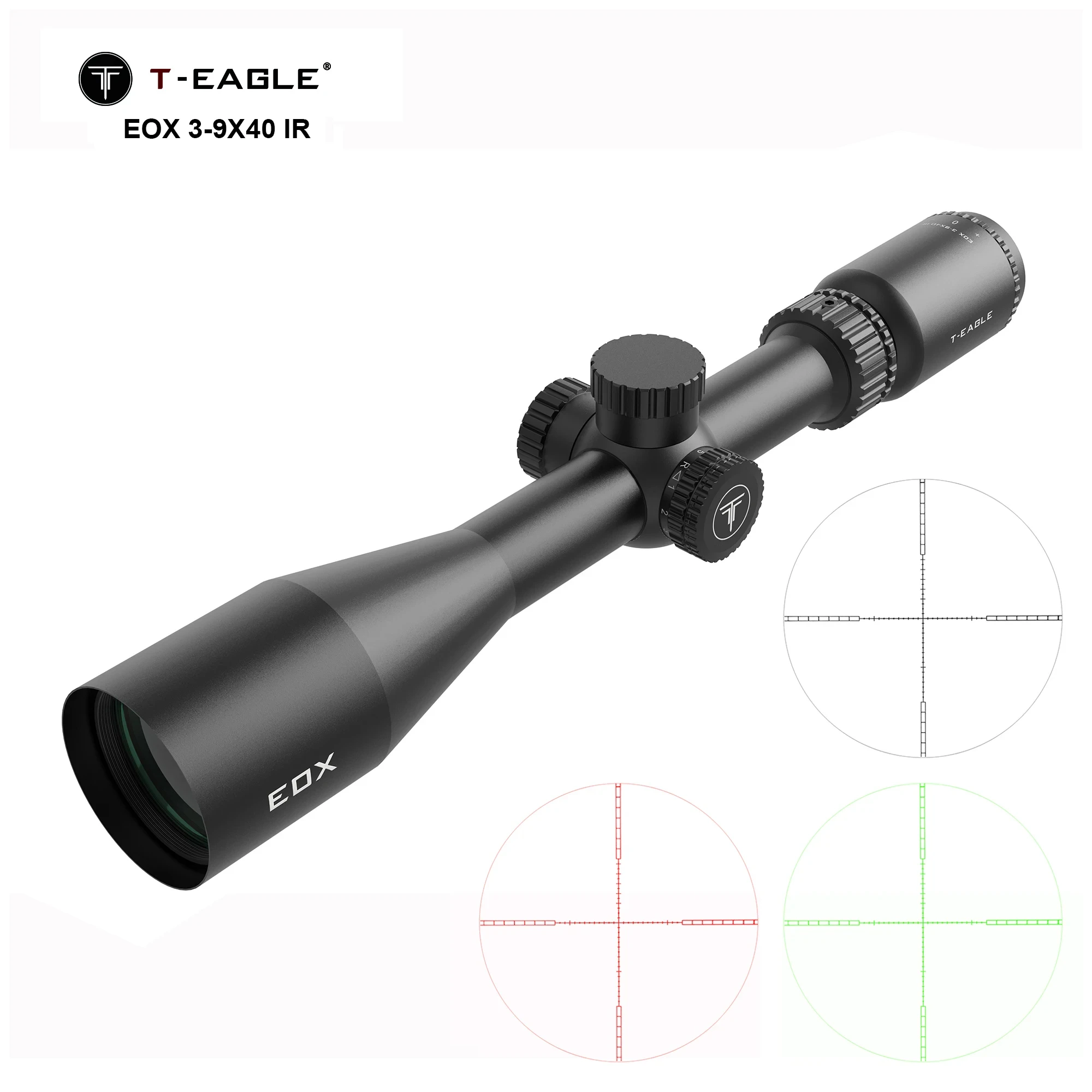 T-EAGLE Optics EOX 3-9X40IR Tactical RiflesScope Air Gun Rifle Scopes Hunting Spotting Collimator Optical Airsoft Sight