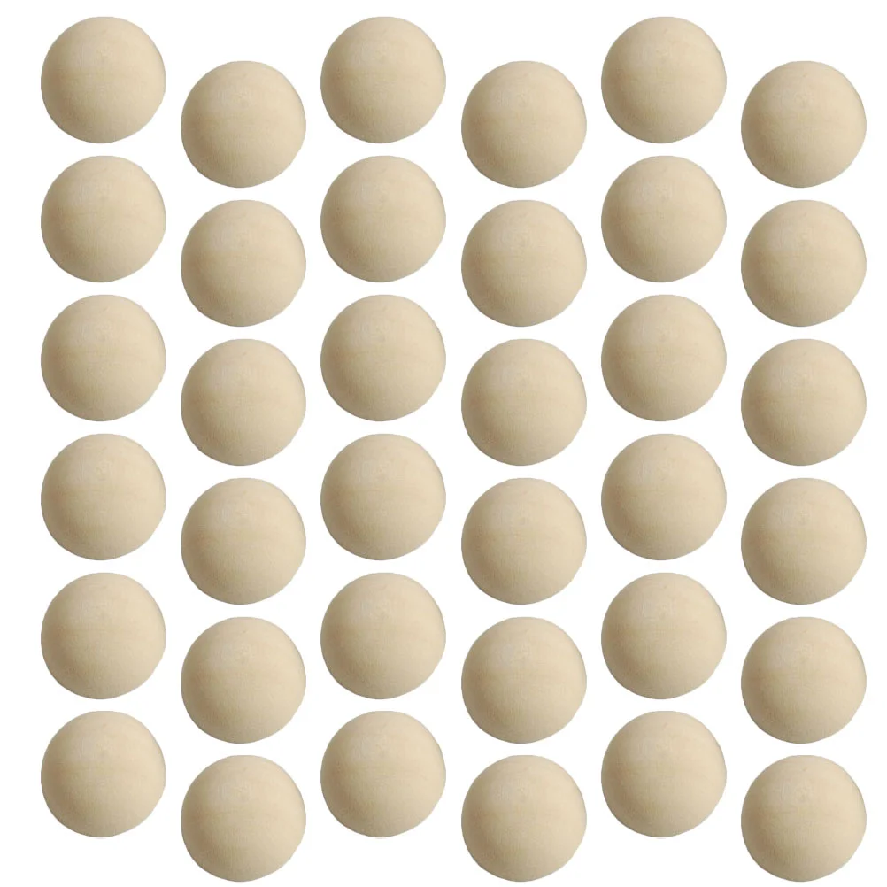 

30 Pcs Floral Garlands for Decor Split Wood Ball Wooden Decoration Bamboo Child