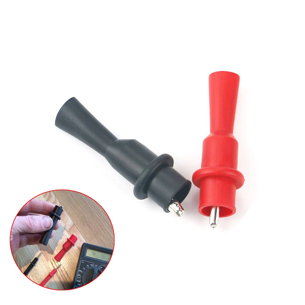 1 Pair Alligator Crocodile Test Clip Clamp For Multimeter Tester Probe