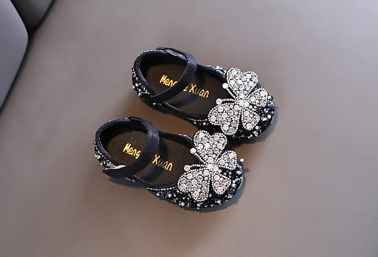 Princess Shoes for Girls Childrens Flat Soft Pearl Rhinestones Shining Kids Baby Party Wedding Dancing Spring Summer boy sandals fashion