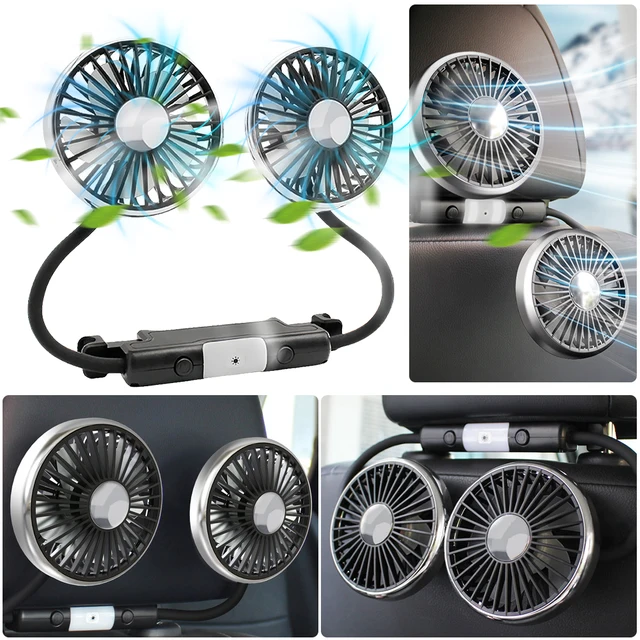 Dual Head Car Seat Cooling Fan 1