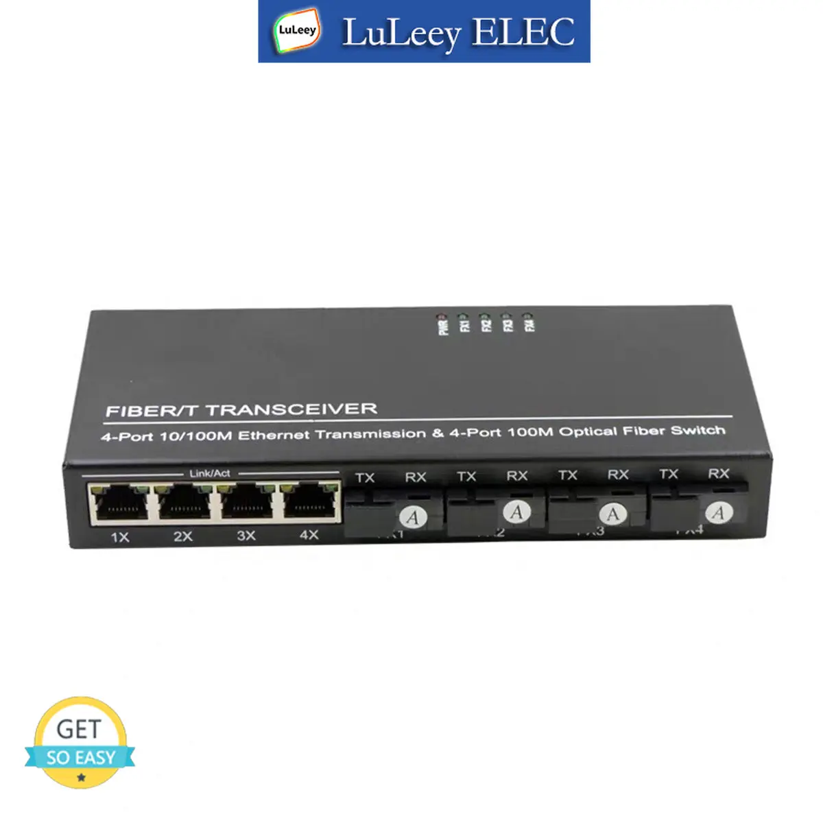 100 м переключатель 4 оптических