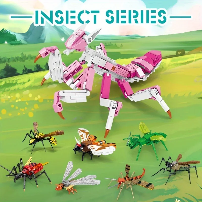 Insect-Building-Block-Series-Dragonfly-Mantis-Model-Puzzle-Toys ...