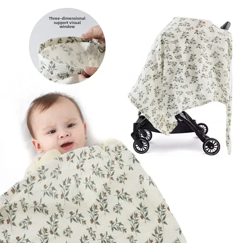 Mother Outing Breastfeeding Cover Cotton Baby Feeding Nursing Covers Adjustable Privacy Breastfeeding Apron Stroller Blanket