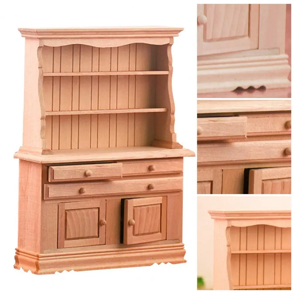 

Miniature Cabinet Creative Compact Exquisite Detail Doll House Accessories Cabinet Model Cabinet Model