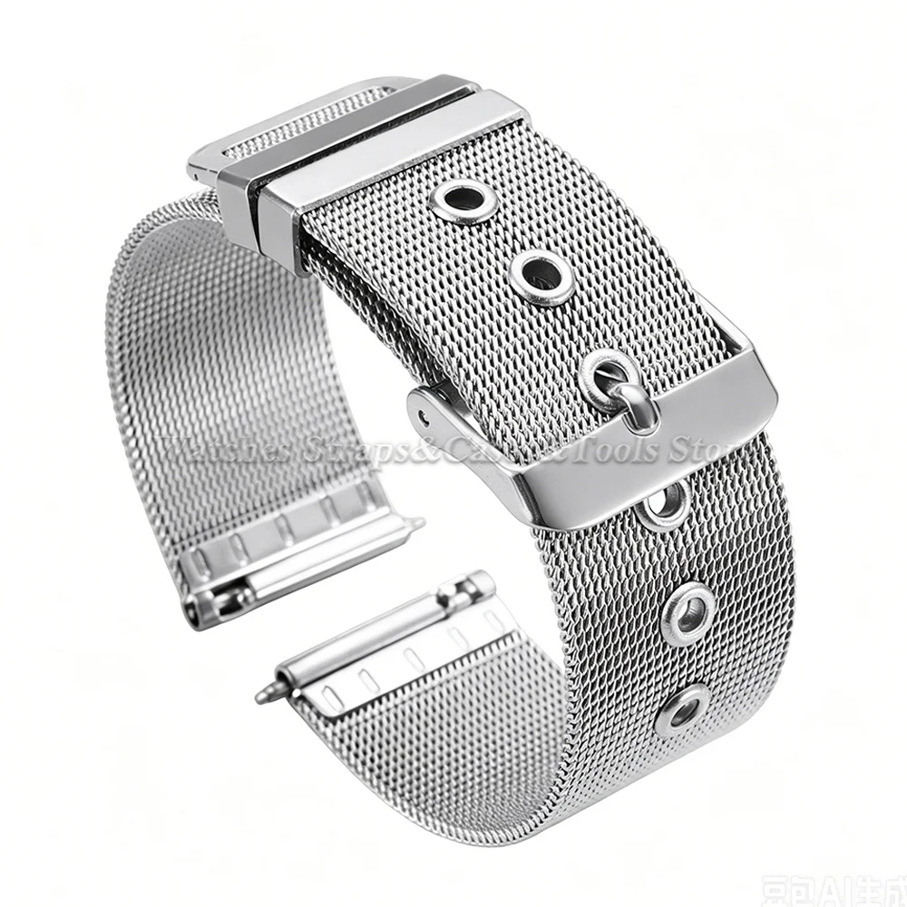 Elegant Milanese Mesh Loop Stainless Steel Watch Band – Quick Release Universal Bracelet