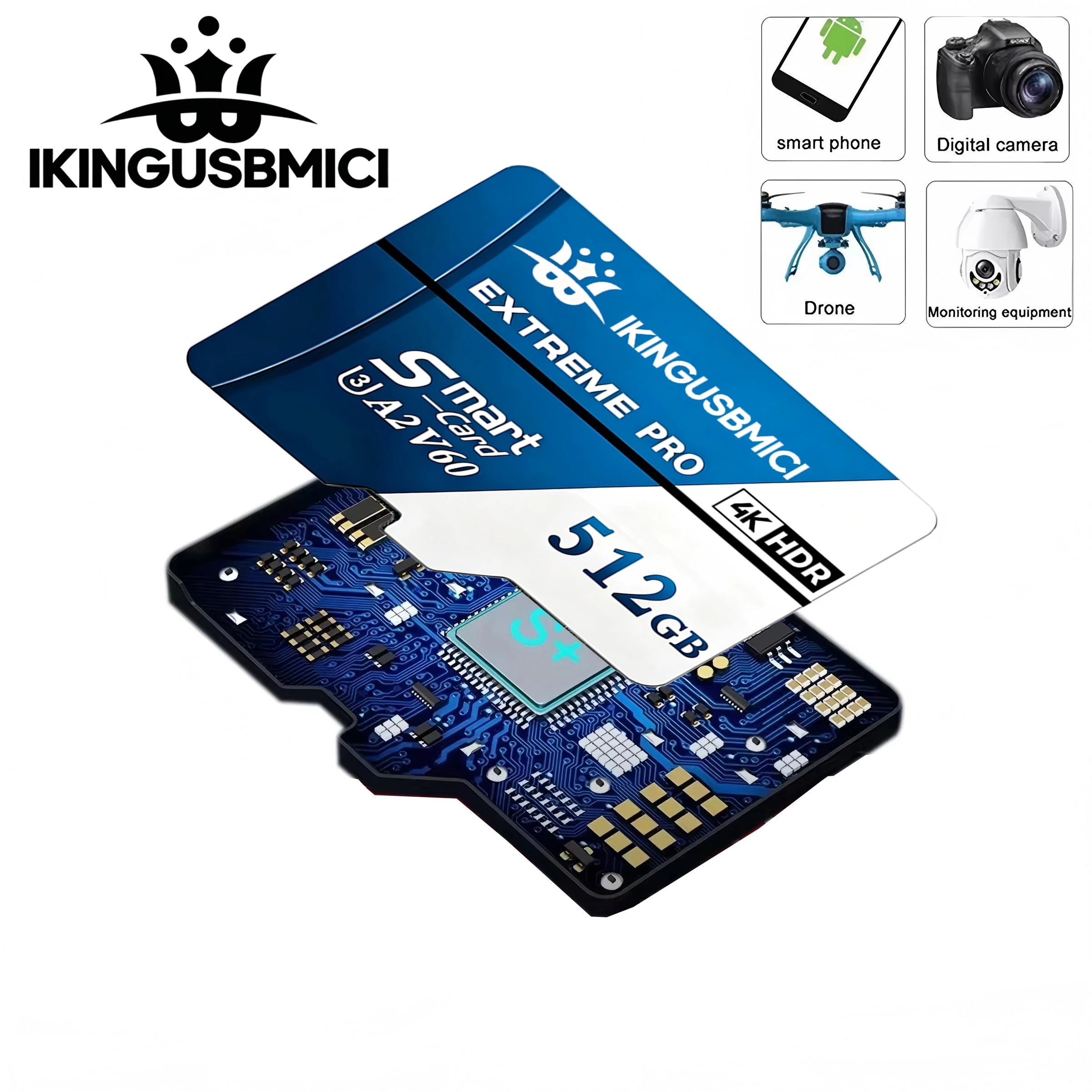 익스트림 마이크로 SD 카드 메모리 카드 TF 카드 SD 카드 32GB 64GB 128GB 512GB 방진 A2 U3 V30 감시용 블랙박스용