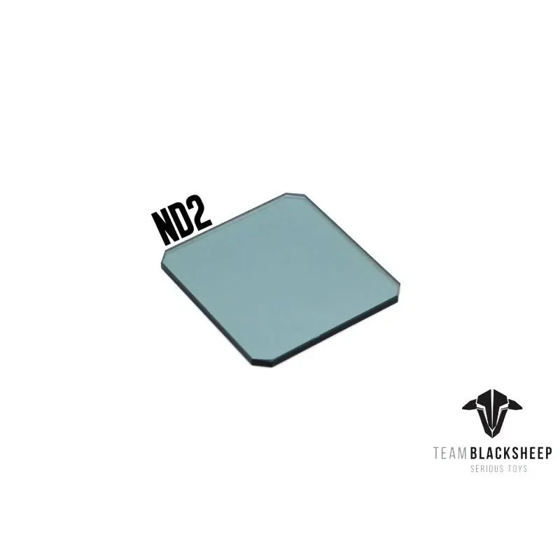 Filtre ND pour GoPro Hero - Lentille ND2/ND4/ND8/ND16/ND32 en gros plan, montrant les marquages des densités.