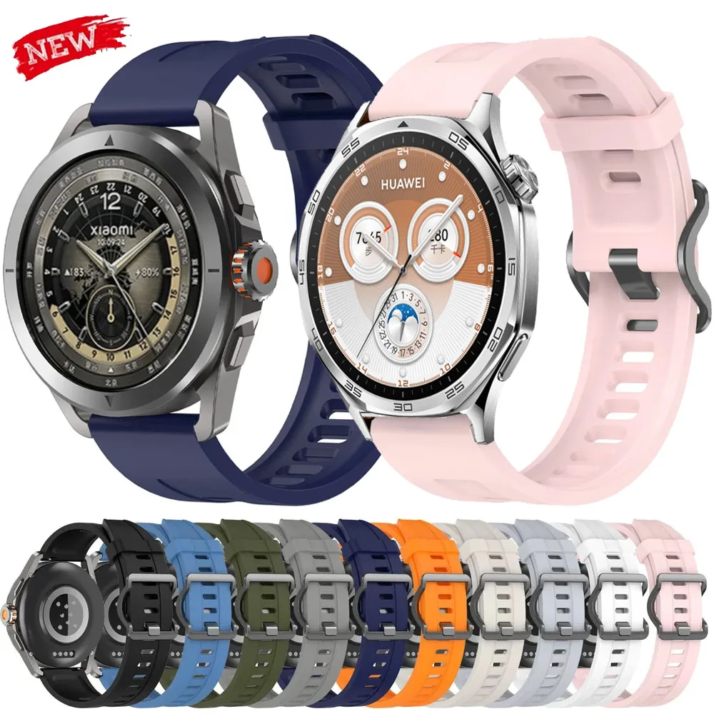 Silicone Smartwatch Strap, 22mm Durable & Comfortable Band