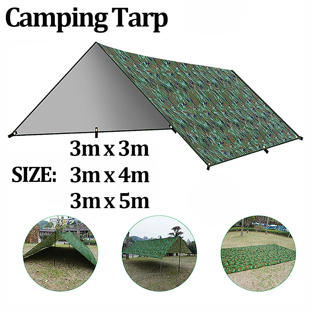 JYMCW Camping Tarp Waterproof Portable Tarp Multifunctional Outdoor