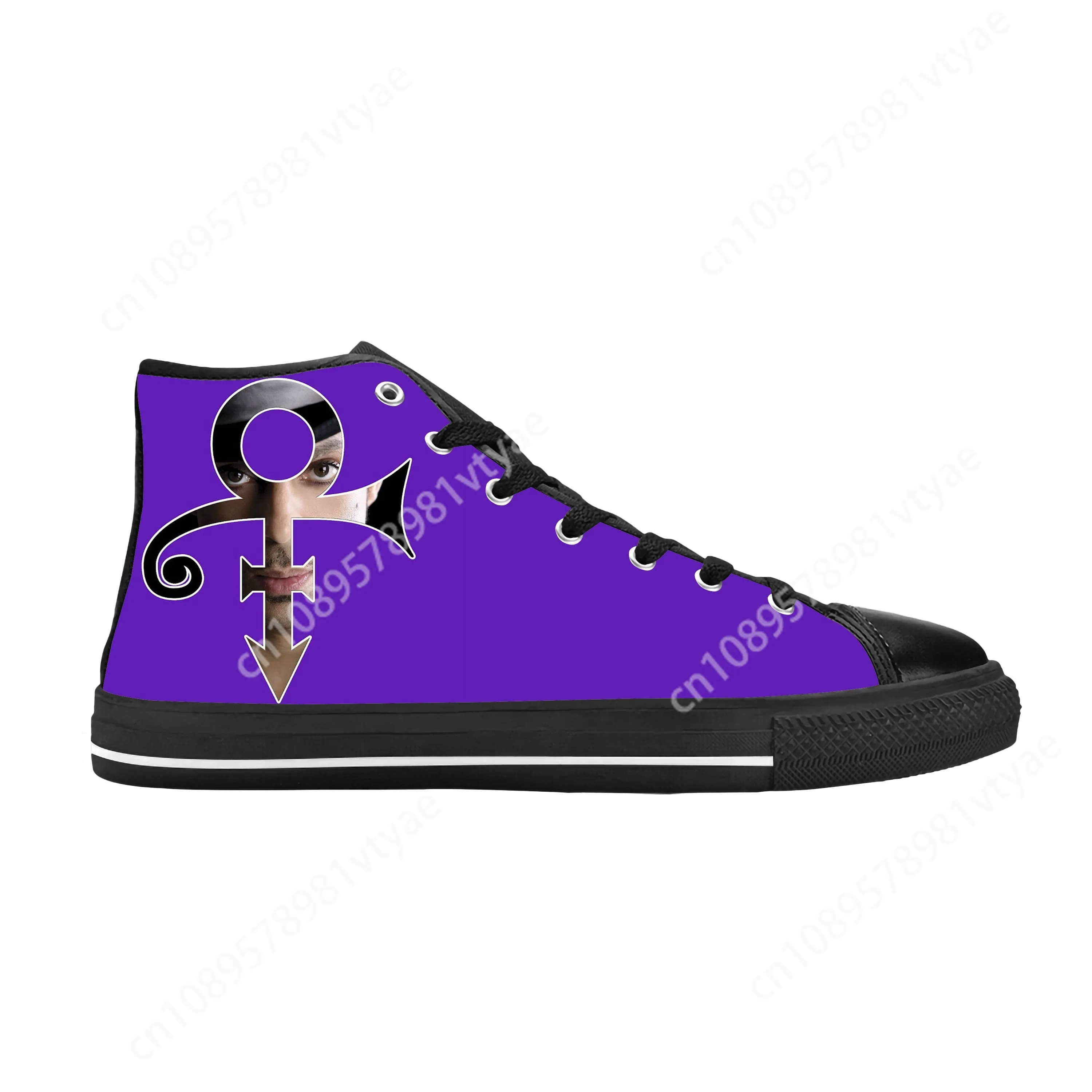Prince Rogers Nelson Purple Rain Love Symbol Cool Casual Cloth Shoes High Top Comfortable Breathable Custom Men Women Sneakers 6