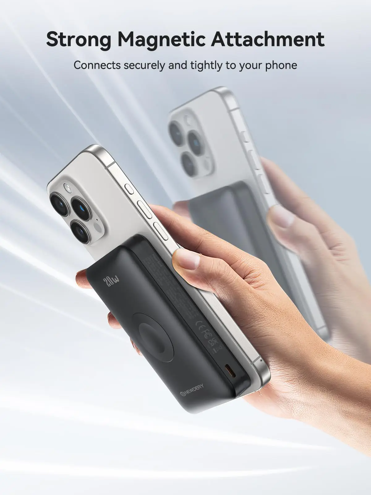 Magnetic Wireless Power Bank 10000mAh for iPhone Apple Watch