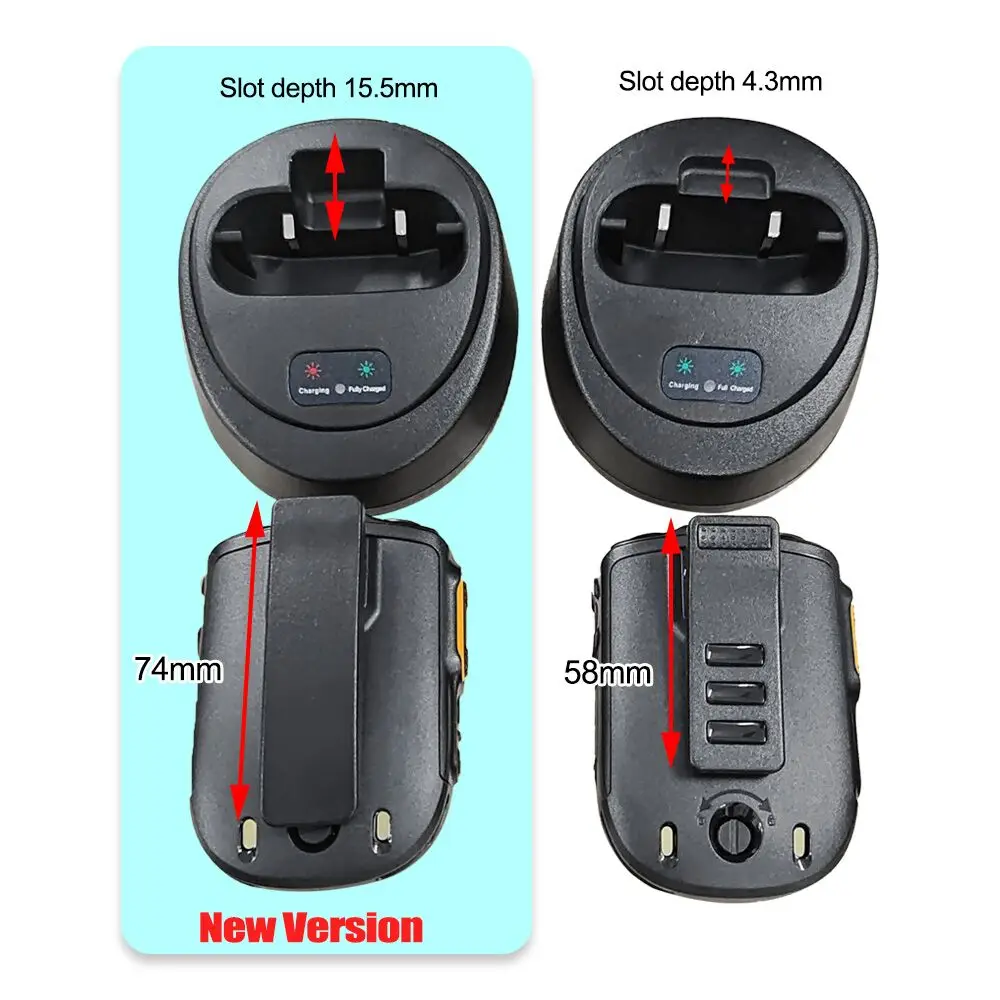 New Desktop Charger Station Fit For  Inrico B01 B02 Wireless PTT Microphone
