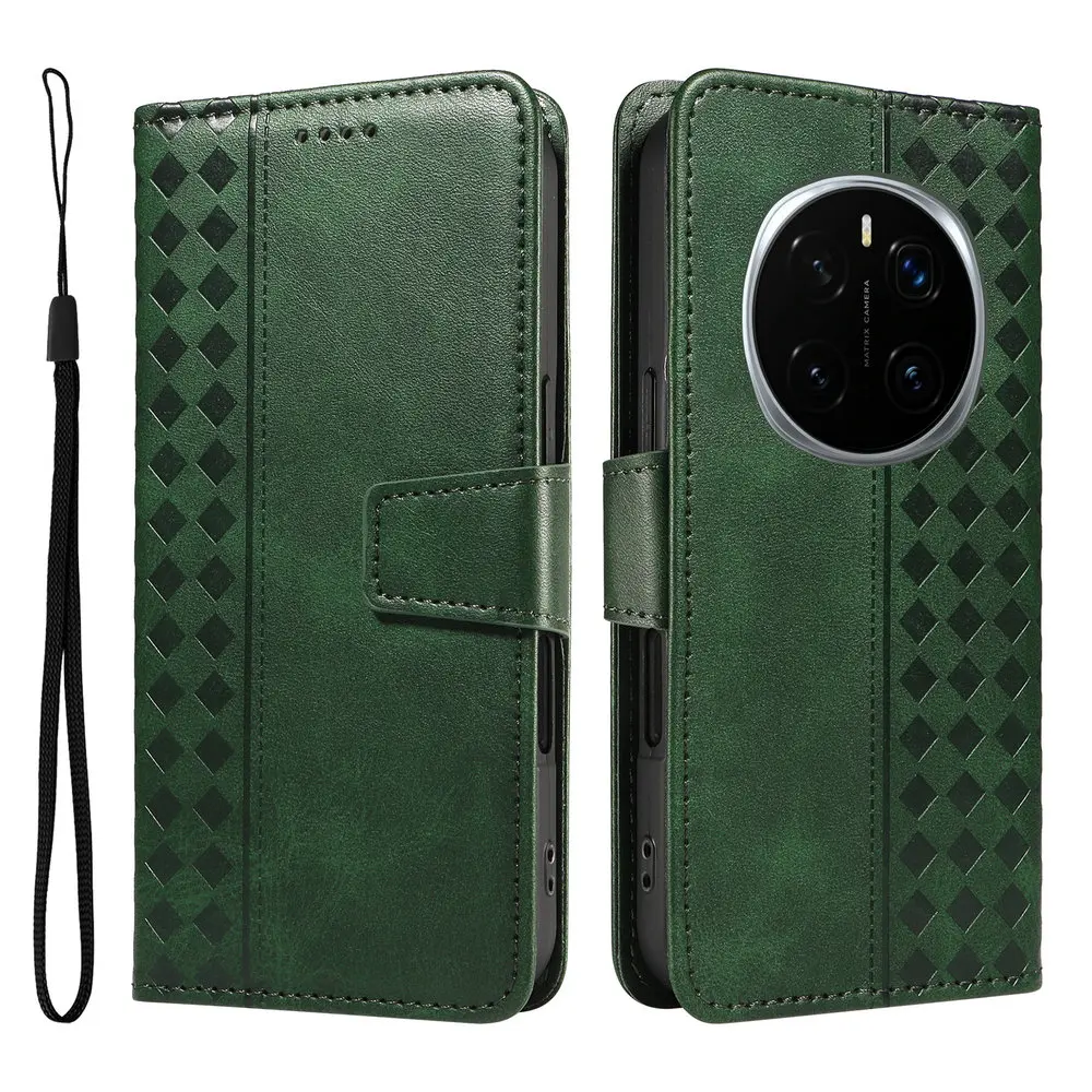 Leather Wallet Flip Case with Magnetic Closure